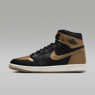 Air Jordan 1 Retro High OG Black and Gold Men s Shoes